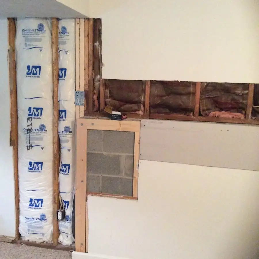 Wall insulation replacement during Odor Removal & Deodorization in Franconia
